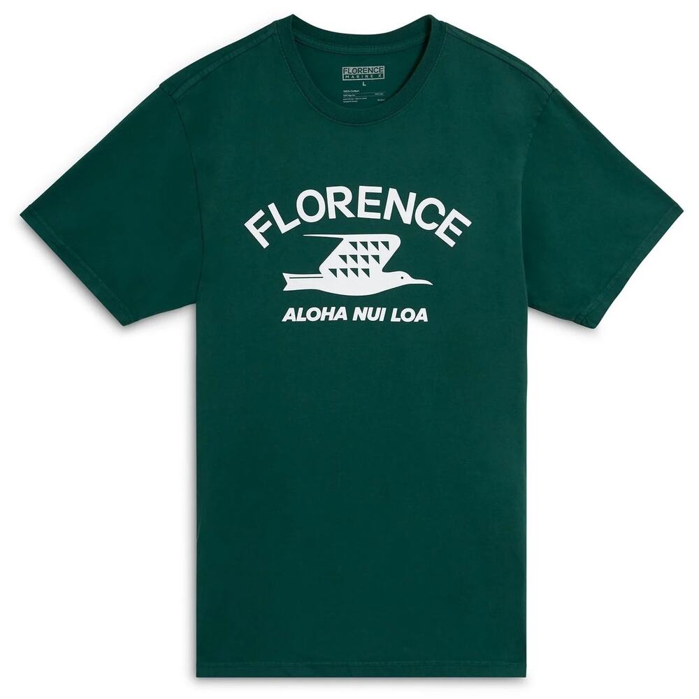 Florence Marine X Men's T-Shirt Iwa Short Sleeve Tee in Dark Emerald